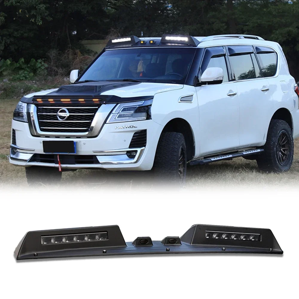 

Decorative Lighting Top Luggage Rack Off-road Adventure Roof Light Bar For Nissan Patrol Y62 2010 2021