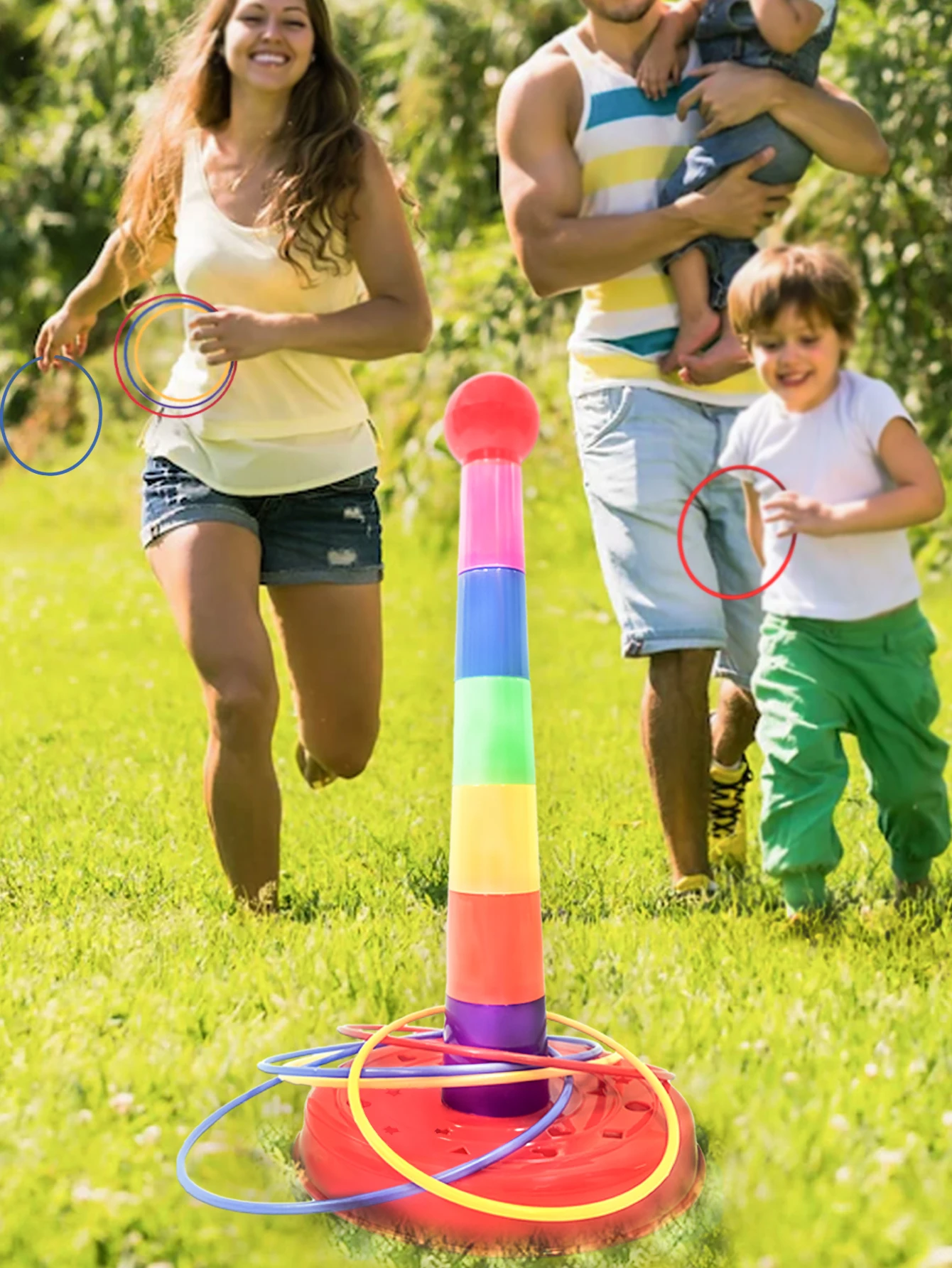 Interactive Throwing Sleeve Game: A Fun & Educational Way for Kids to Play Indoors & Outdoors Throwing Ring Toys, Perfect Parent
