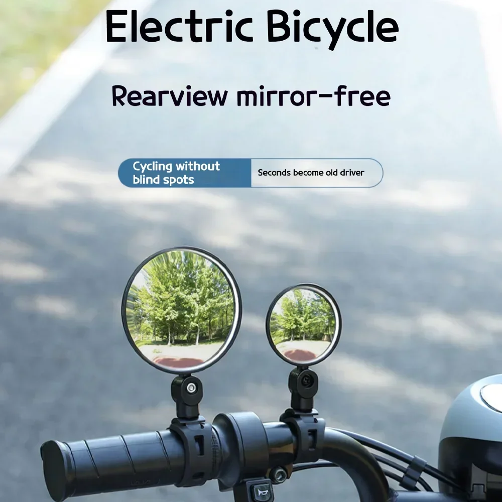 Bicycle Mirror Handlebar Rearview Mirror for Bicycle Motorcycle 360 Rotation Adjustable for Bike Riding Cycling Mirror