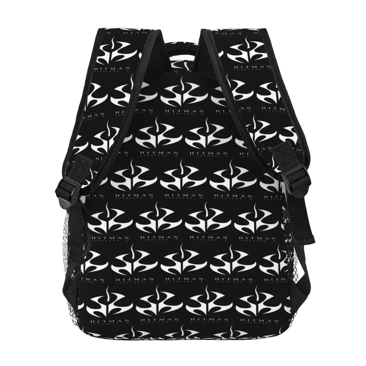 Hitman Logo Agent 47 Otto Ort-Meyer Symbol Student Backpack School Bag Hiking Daypack for Men Women Fashion Bookbag Shoulder Bag view 4