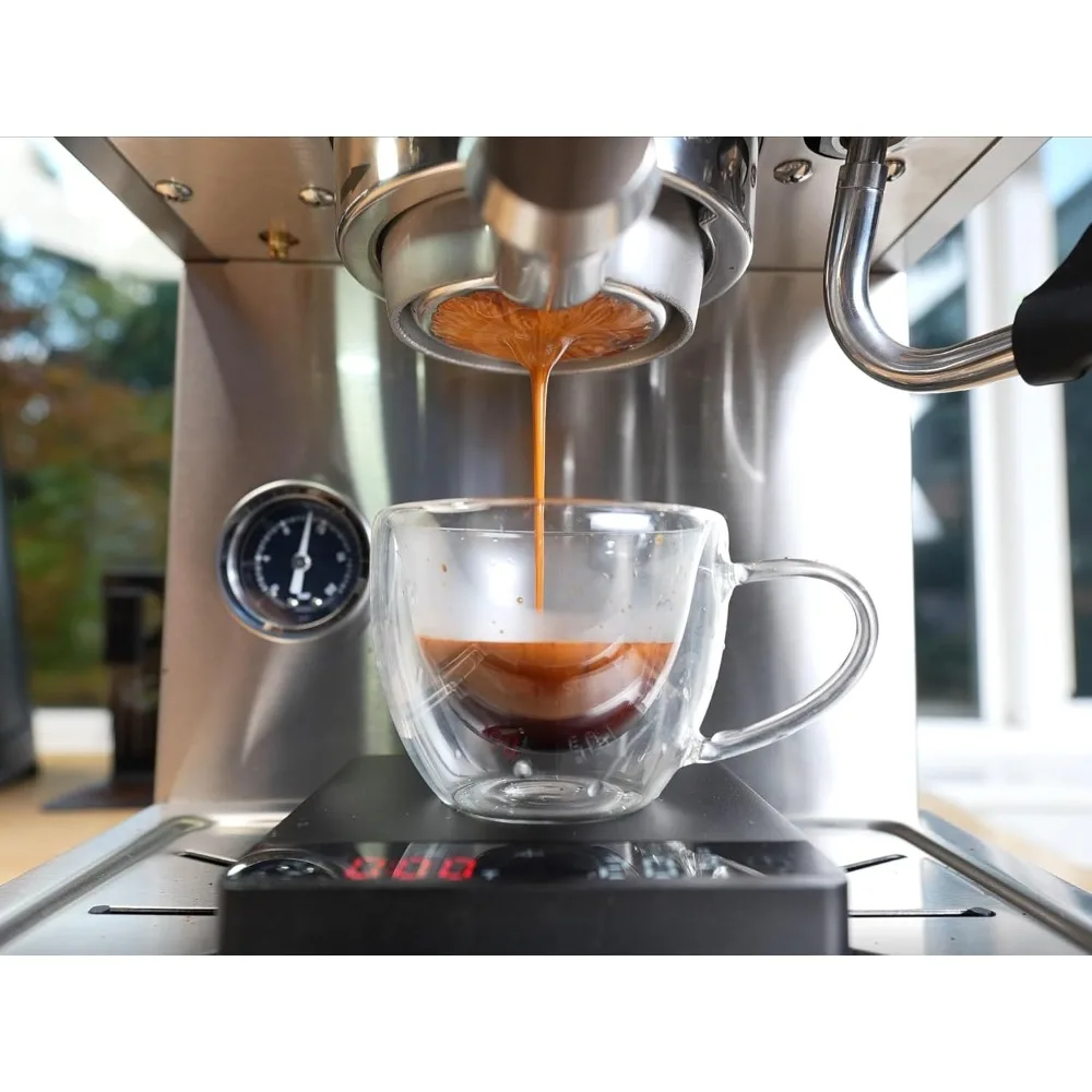 Apex Espressomaschine, gebürsteter Edelstahl