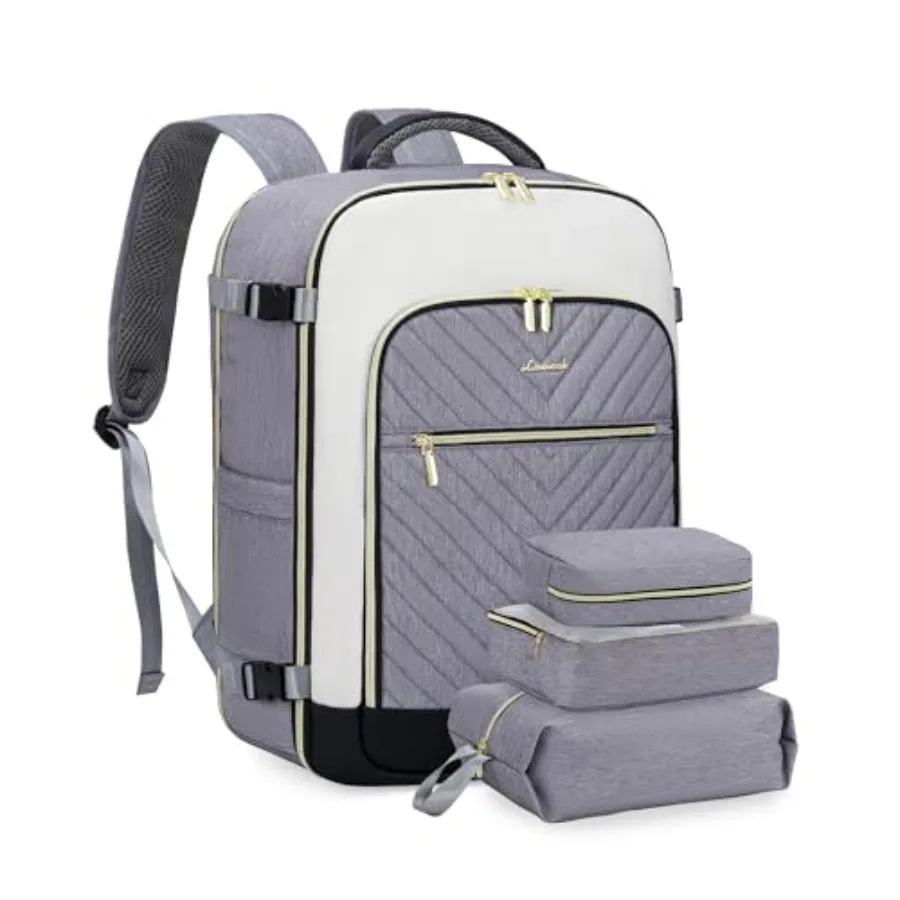 

Large Travel Backpack for Women, TSA Carry on Backpack for Airplanes, 40L Personal Item Travel Bag for Women fits 17" Laptop, W