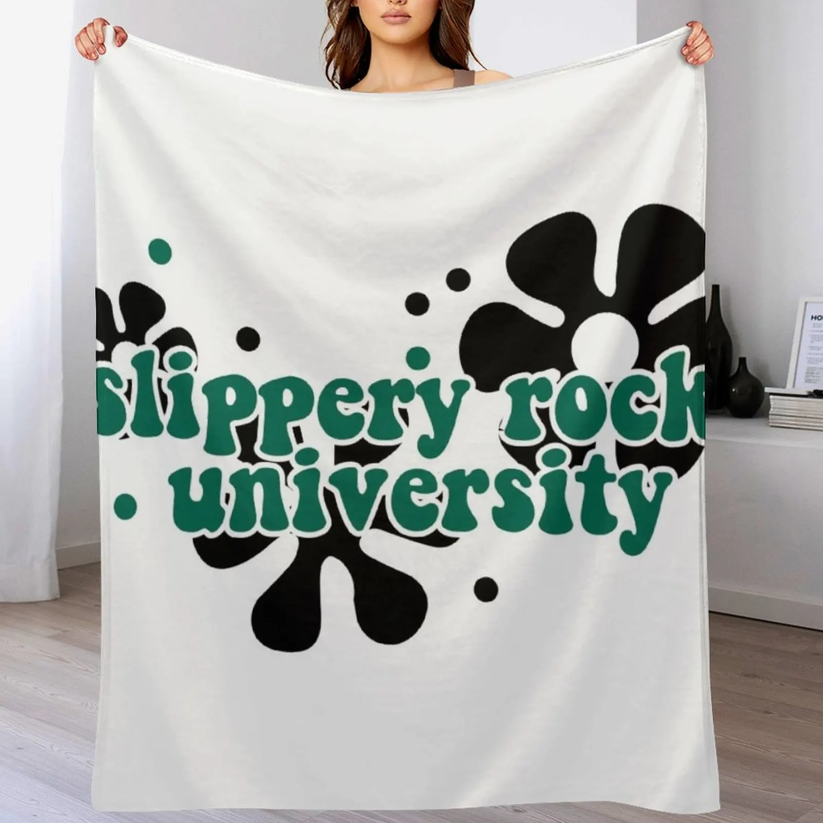 70s Slippery Rock University Throw Blanket Luxury St Winter beds Decoratives Travel Blankets