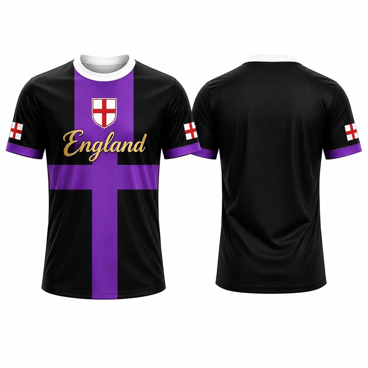 2026 New England Flag Print T-shirt Summer Outdoor Sports Breathable Quick-Drying Jersey Football Training Tee