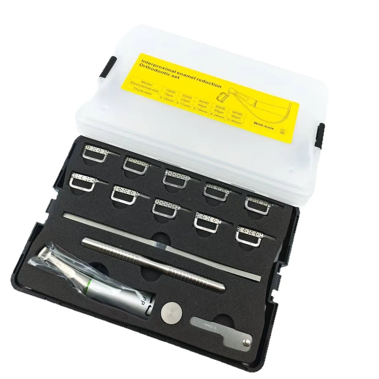 

Dental Orthodontic Interproximal Enamel Reduction IPR Strip Almighty Set Interproximal Enamel Reduction IPR Contra Angle