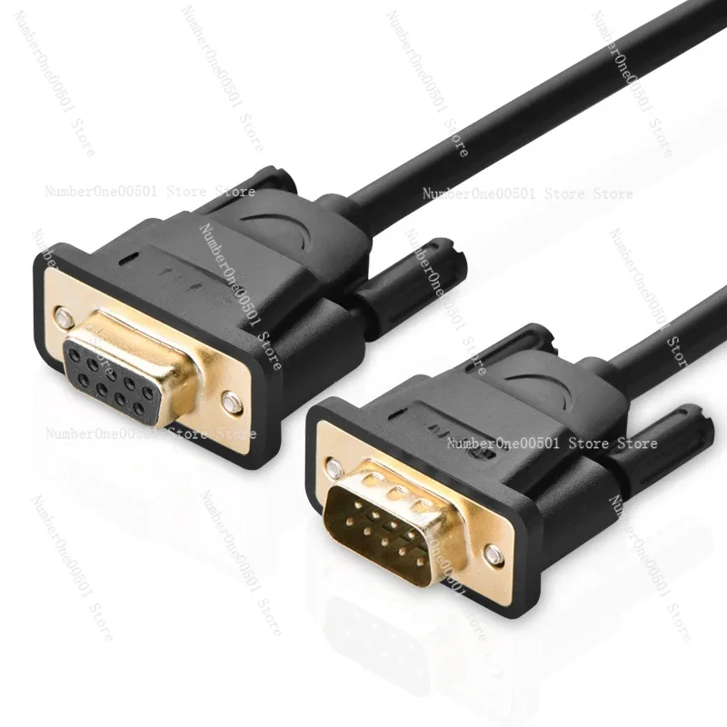 Serial cable RS232 serial cable extension male to female COM cable DB9 nine-pin  1.5 meters