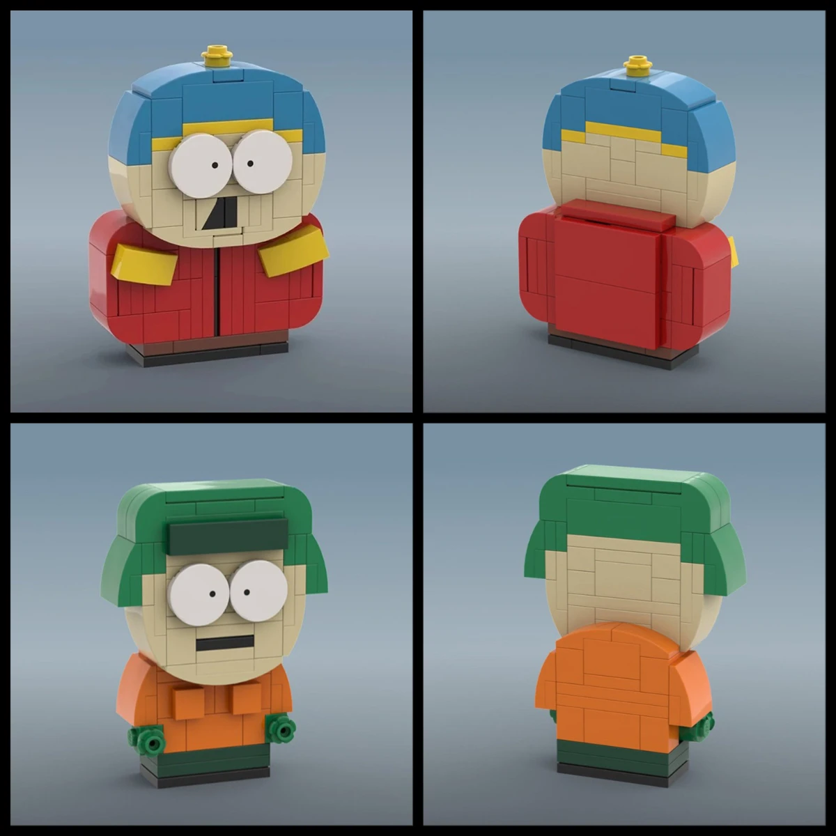 Klassische animierte Architektur-Cartman's Home Park Skyline Bausteine MOC Stan Kyle Kenny Mini-Puppenmodell Kinderspielzeug Geschenk – Detail 4