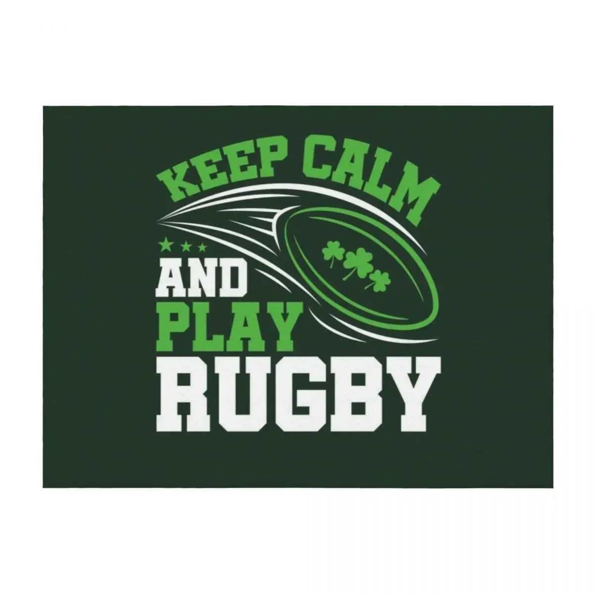 

Irish Rugby Keep Calm And Play Rugby Throw Blanket Bed Extra Large Throw Fashion Sofas Cute Plaid Blankets