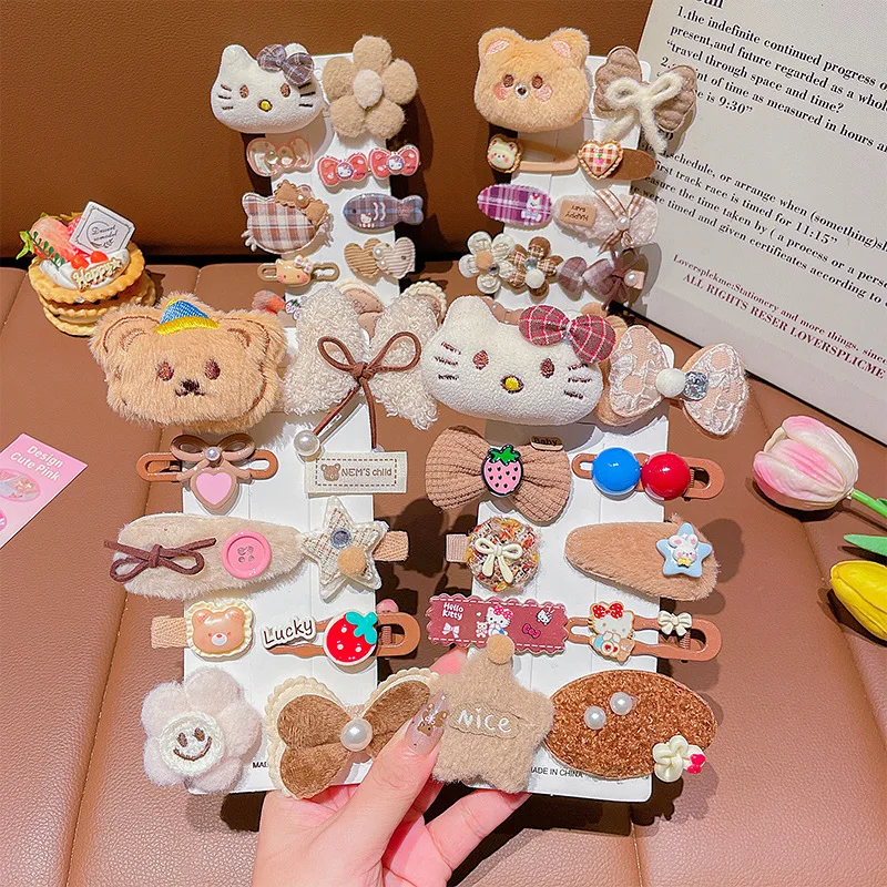 

Hello kitty Bow Hair Clip Girl Bangs Cartoon Clip Hair Accessory