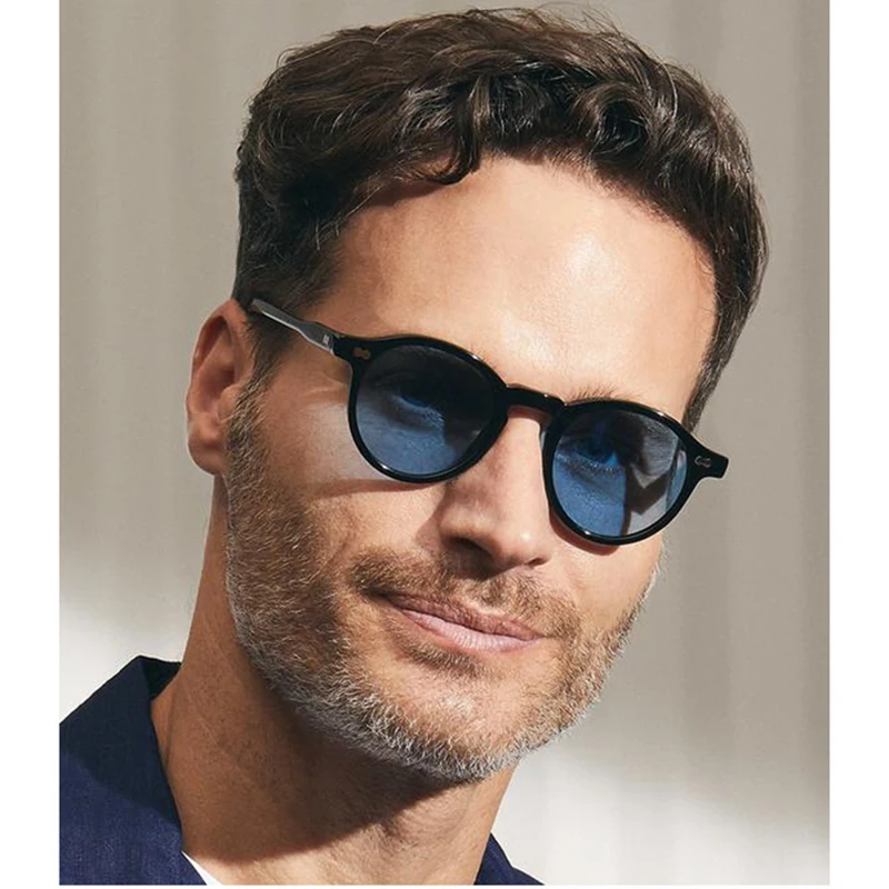 Johnny Depp Polarized Sunglasses Woman Lemtosh Sun Glasses Man Luxury Brand Vintage Acetate Frame Round Night Vision Goggles