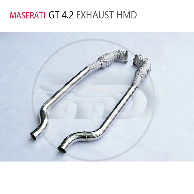 HMD Car Accessories Exhaust System Downpipe for Maserati GT 4.2 Catalytic Converter Euro Header Catless Manifold