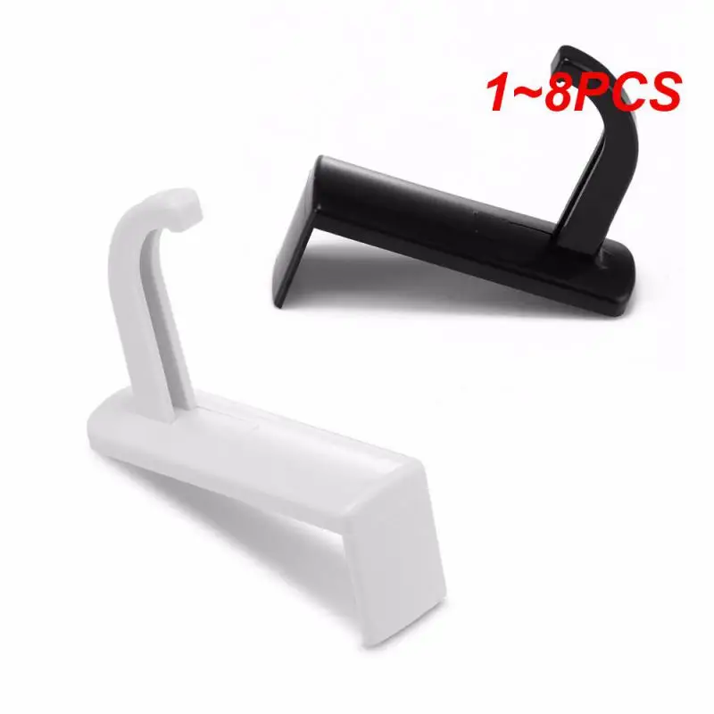1~8PCS 1-Universal Headphones Stand Headphone Headset Hanger Punch-free Wall Mounted PC Monitor Earphone Stand Rack Hook Holder