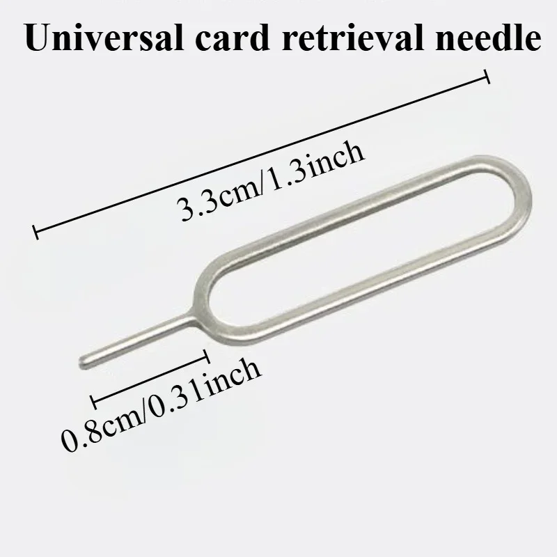 100 個ユニバーサル SIM カードクリーニングニードルトレイイジェクトピンエジェクター除去ツール