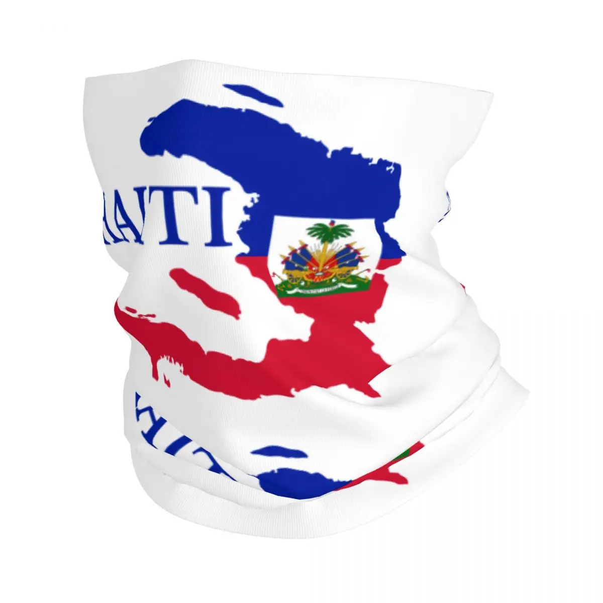 

Haiti Map Flag Bandana Neck Gaiter for Ski Cycling Men Women Wrap Scarf Balaclava Warmer