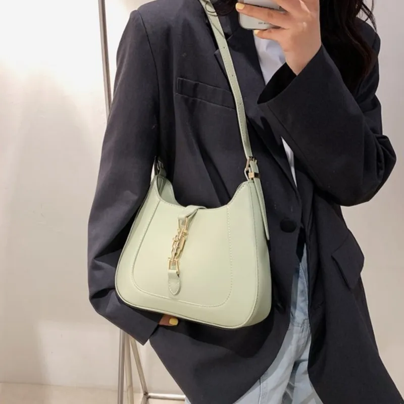 Sac à main de luxe en cuir PU pour femmes, sacoche de bonne qualité, solide, simple, décontracté, à bandoulière, nouvelle collection 2024