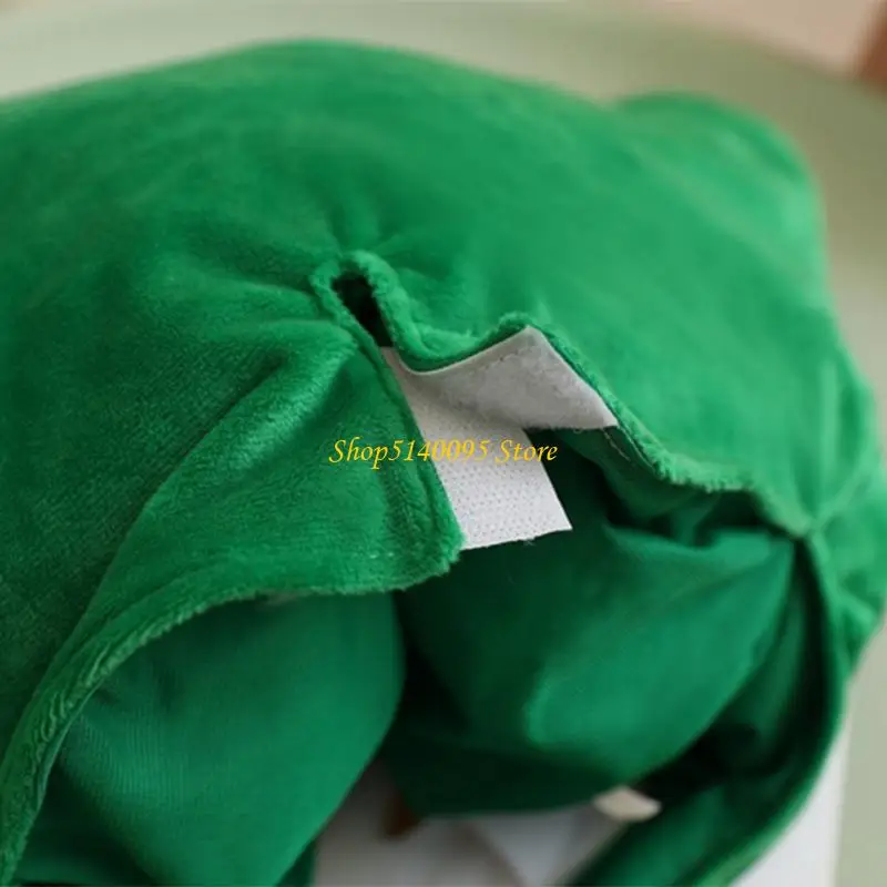 Dxae peluche pequeño sombrero hierba verde sombrero hierba graciosa gorros hierba hierba