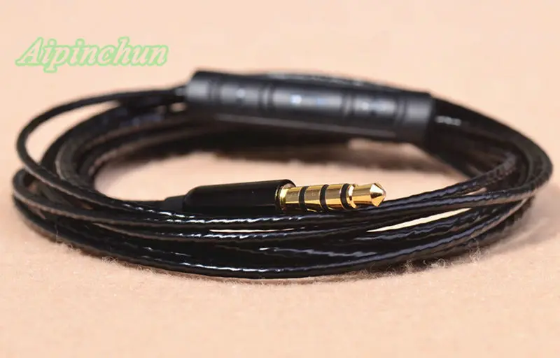 Aipinchun 3,5 мм 4-полюсный разъем для самостоятельной сборки наушников, аудиокабель, микрофон, для ремонта регулятора наушники, провод провода OFC