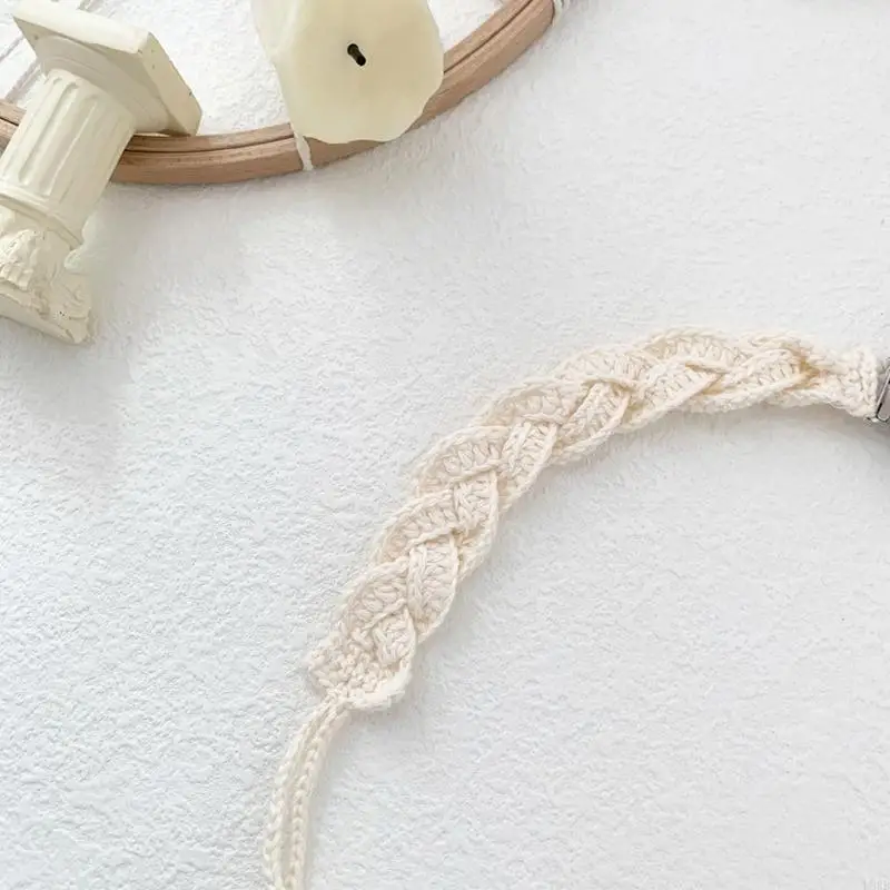 الطفل هوة كليب سلسلة اليدوية الكروشيه القطن DIY الدمية الحلمة المهديء L8RB #2