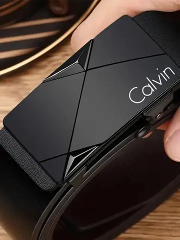 Stylish Men's PU Leather Belt - Fashion Belts for Daily Life, Leisure, Party, Festival, Work, and Business Automatic Buckle