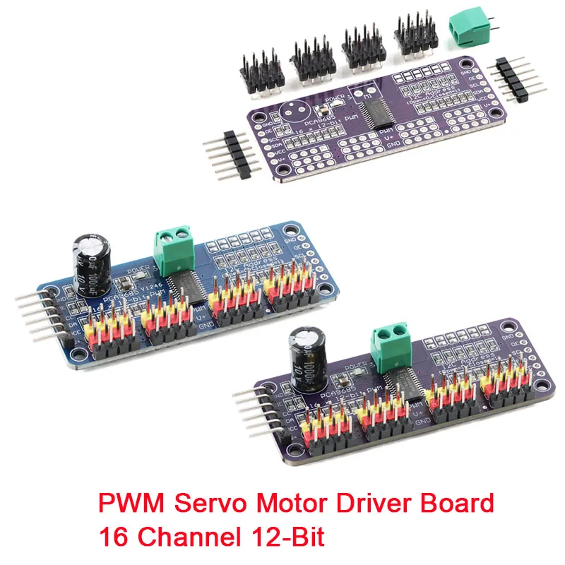 16 Channel 12-bit PWM/Servo Driver-I2C Interface PCA9685 Module Pi Shield Module Servo Shield