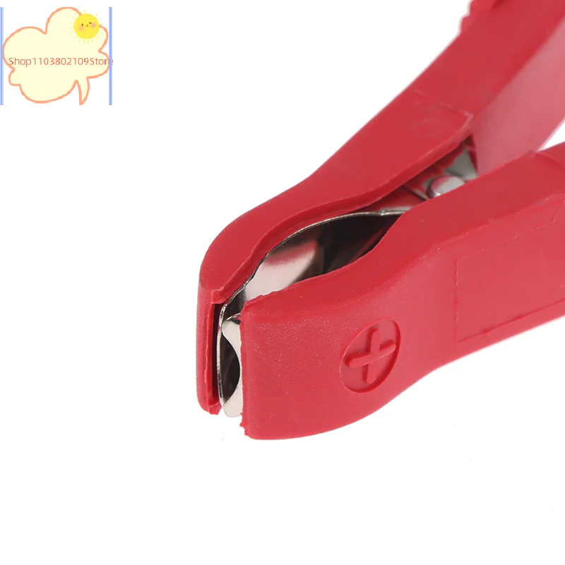 2Pcs 50A Red + Black 75mm Insulated Crocodile Crocodile Car Caravan Van Battery Test Lead Clips Best Promotion Alligator Clips