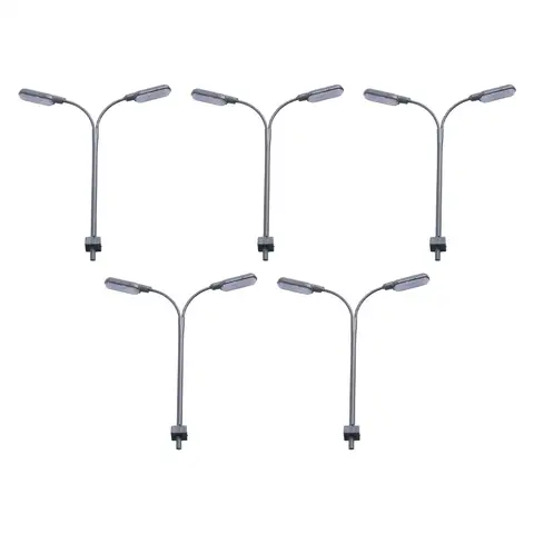 N Scale LED Street Lamp Gauge 1160 Landscaping Model Platform Light Pack of 5 Bright and Reliable Illumination