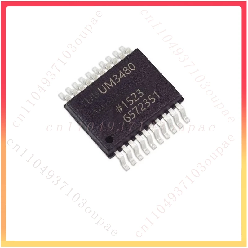 Original for ADUM3480BRSZ-RL7 with UM3480 marking, SSOP-20 package, digital isolator chip