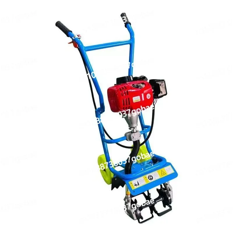 No Dead Angle Anti-entanglement Grass Crusher Barren Mountain Cart Type Micro Tiller Multi-functional Gasoline Lawn Mower