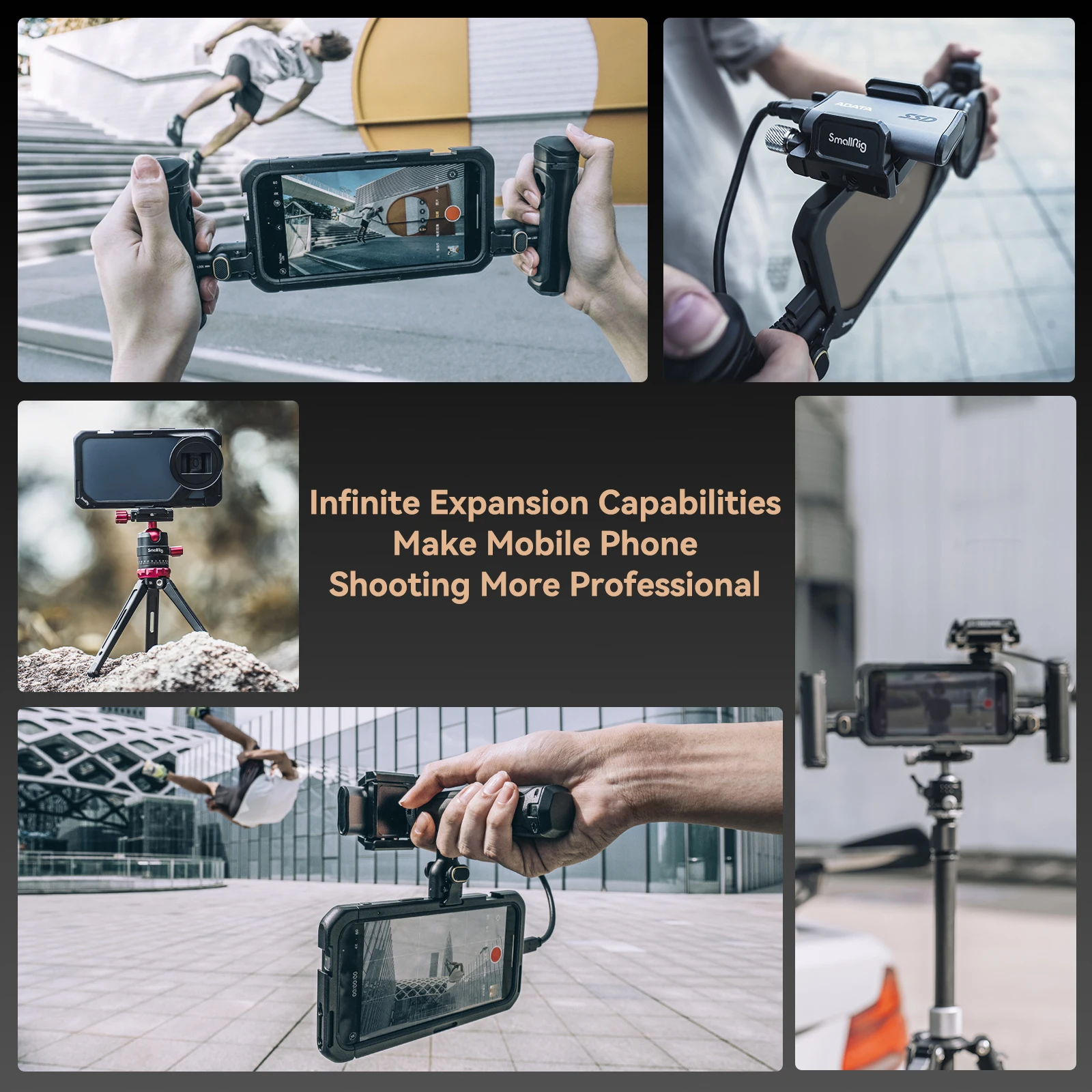 SmallRig Mobile Video Cage for iPhone 15 Pro for iPhone 15 Pro Max for Video Recording/YouTube/Live Streaming/Vlog/Videography