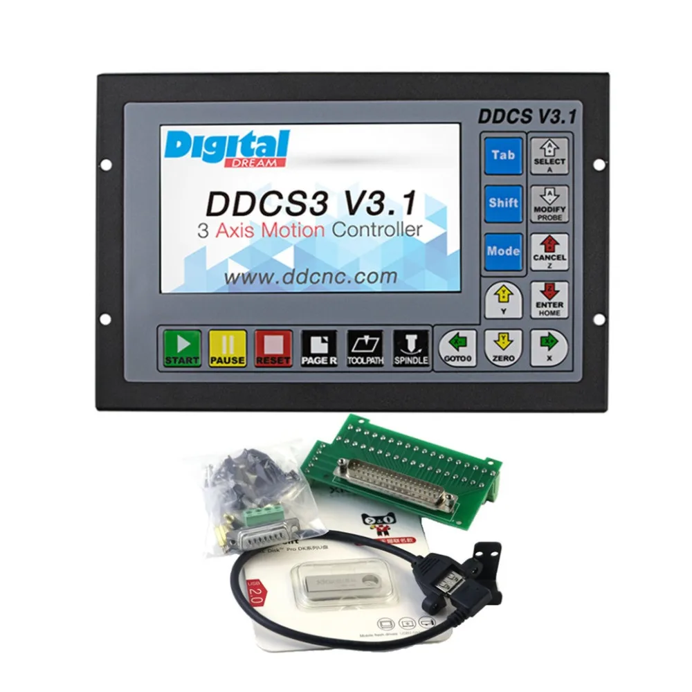 

Engraving And Milling Software Digital Dream DDCS V3.1 4 Axis CNC Standalone Offline Motion Controller For 4 Axis Cnc Router