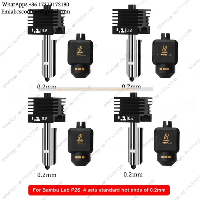 JS03 High Flow Hotend Kit Hardened Steel Nozzle For Bambu Lab P2S 3D Printer Parts