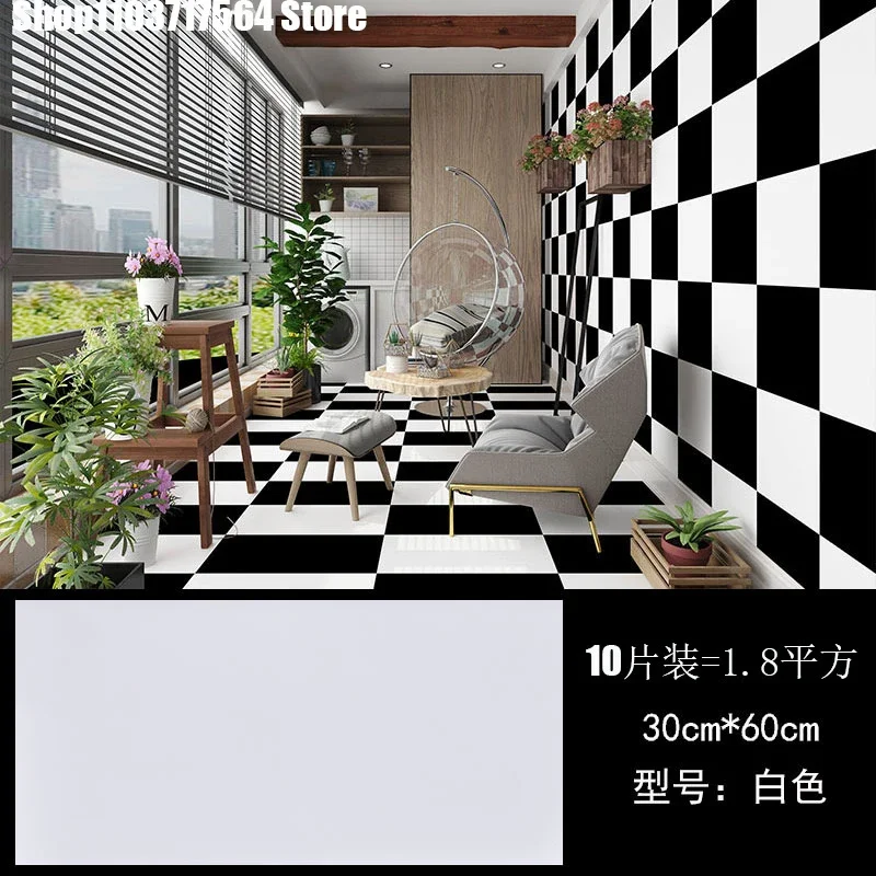 

Wallpaper self-adhesive wholesale imitation tile marble wall pasted white wall tile bathroom renovation white waterproof sticker