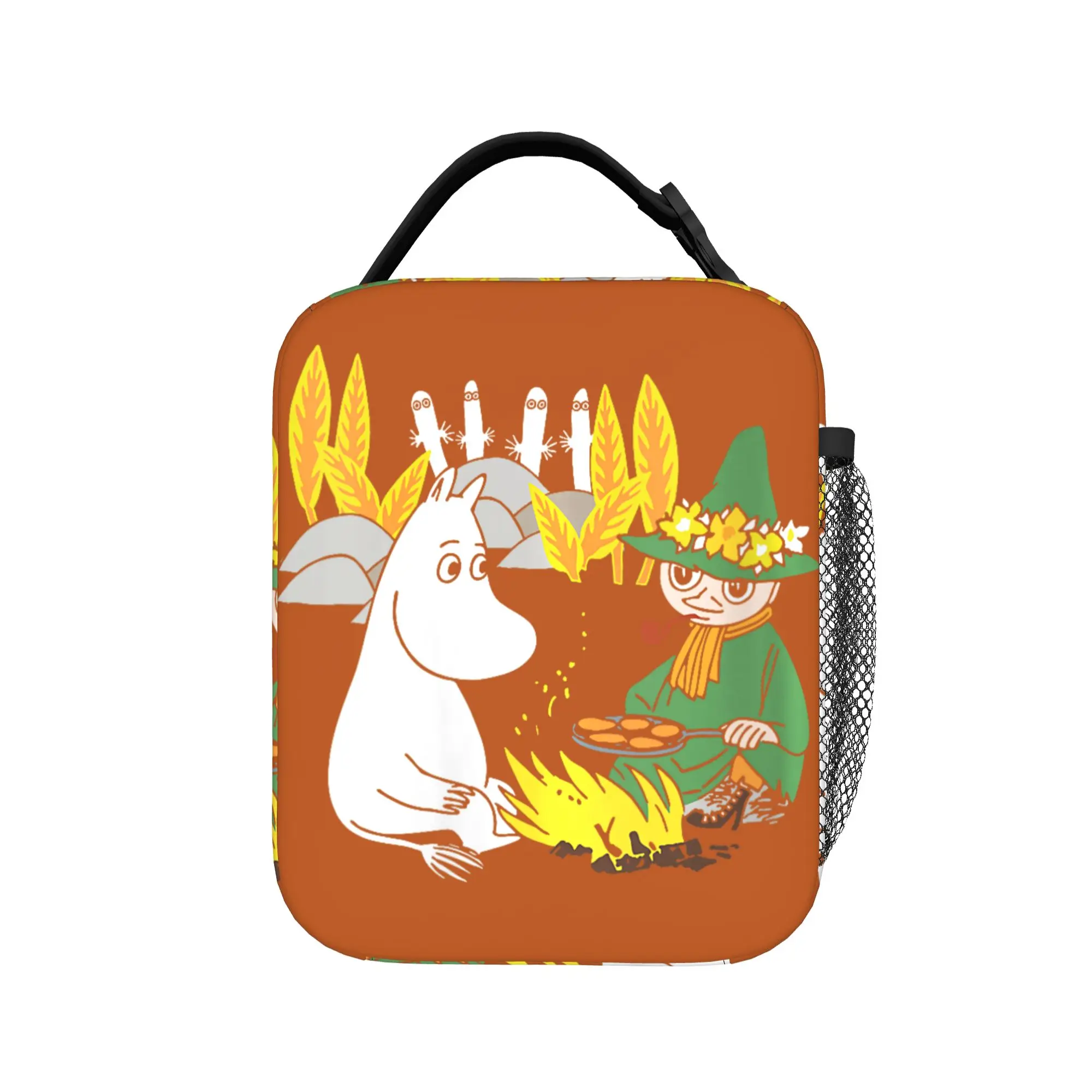 Moomings Moomintroll & Snuffkin Campfire Spooky Insulated Lunch Thermal Bag Meal Container Tote Lunch Box Bento Pouch College