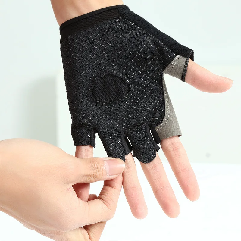 Cycling Half Finger Outdoor Anti Slip Anti Sweat Men Women Fitness Gloves Breathable Anti Shock Sports Gloves for Bike Bicycle