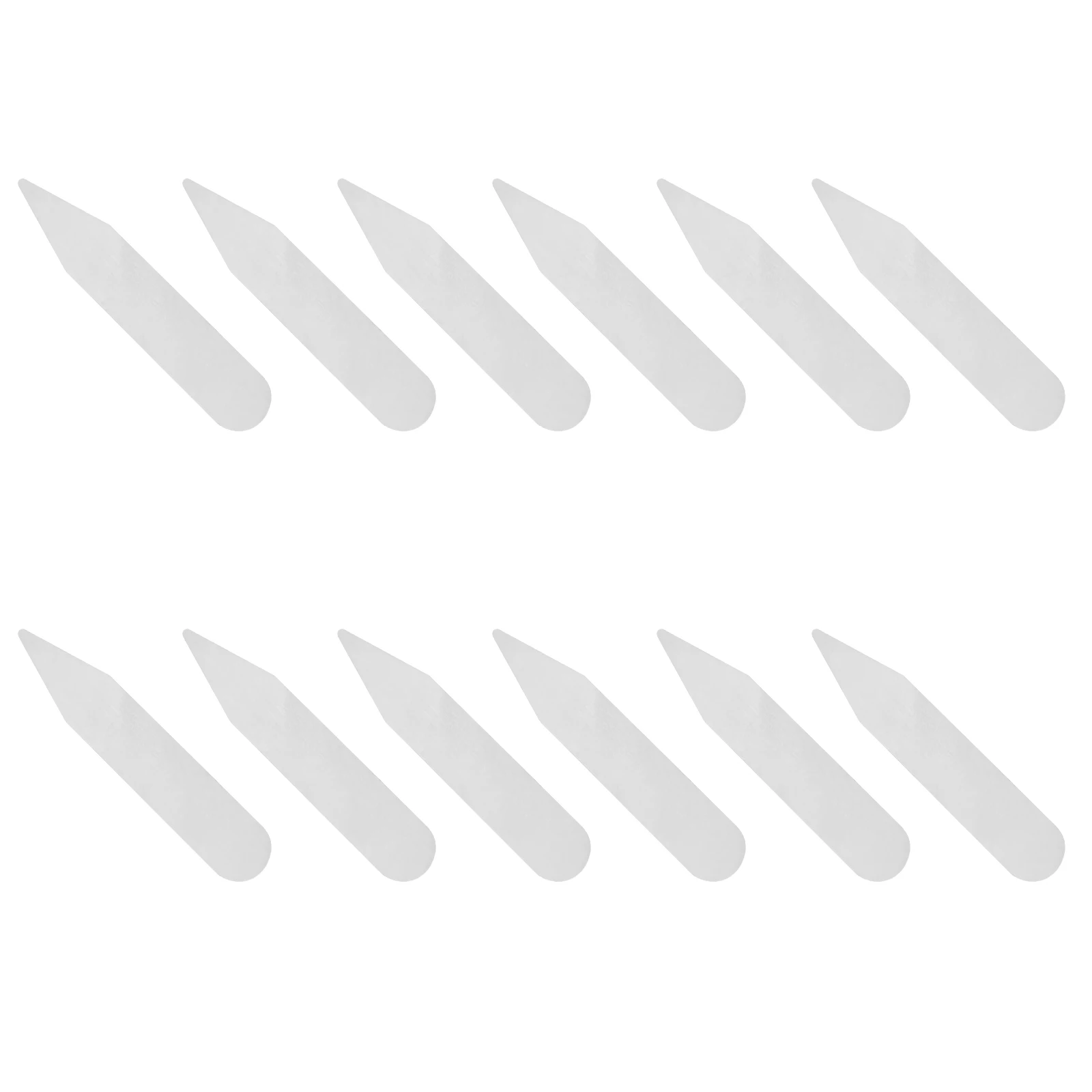 300 Stück transparentes Kragenqualität, Haustiermaterial, langlebig, wiederverwendbar, Hemdkragen, Stützzubehör für Männer und Frauen, Kleid