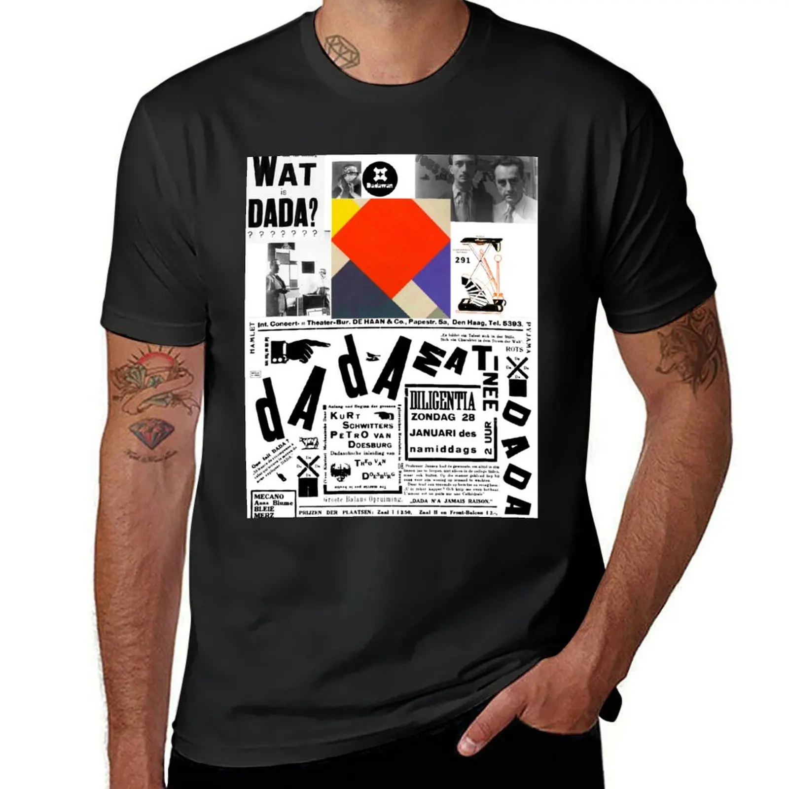 

Wat is Dada  T-Shirt tops customs graphics Men's t-shirts