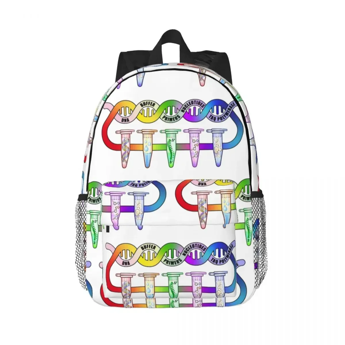 Tubos de pipeta biologia ciência mochilas meninos meninas bookbag estudantes sacos escolares viagem bolsa ombro grande capacidade