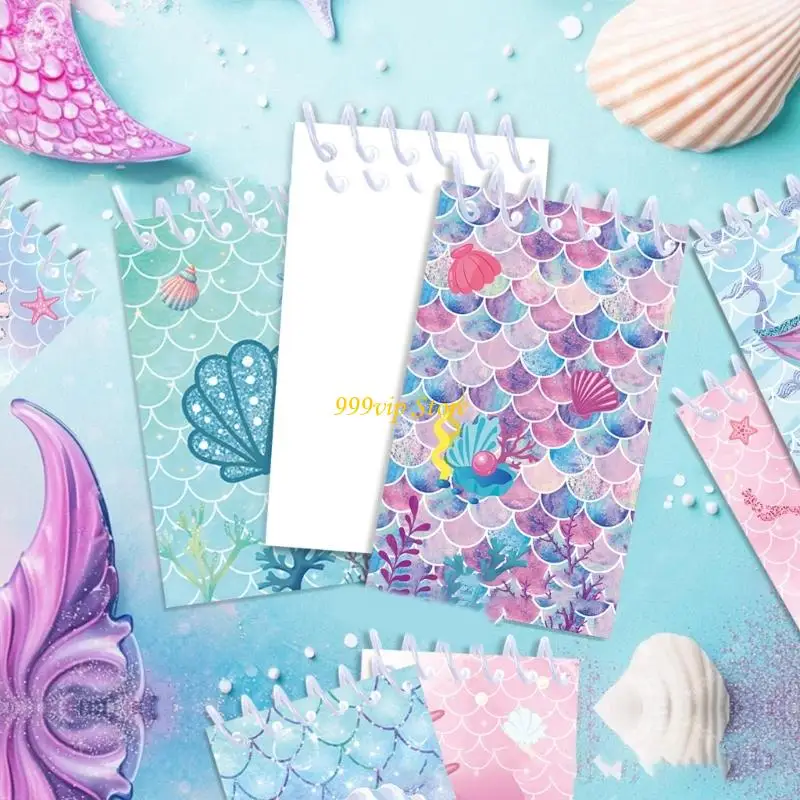 C90C 8 PCS POCKET POCKET NOTEBOOK SPORALS NOTOBOOK CARTOON Notebooks สำหรับรางวัลสำหรับเด็ก