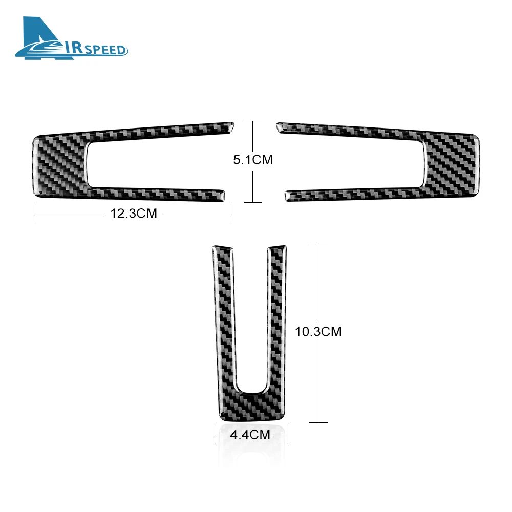 Real Soft Carbon Fiber for Ford Mustang 2010 2011 2012 2013 2014 Accessories Sticker Interior Trim Car Steering Wheel Cover