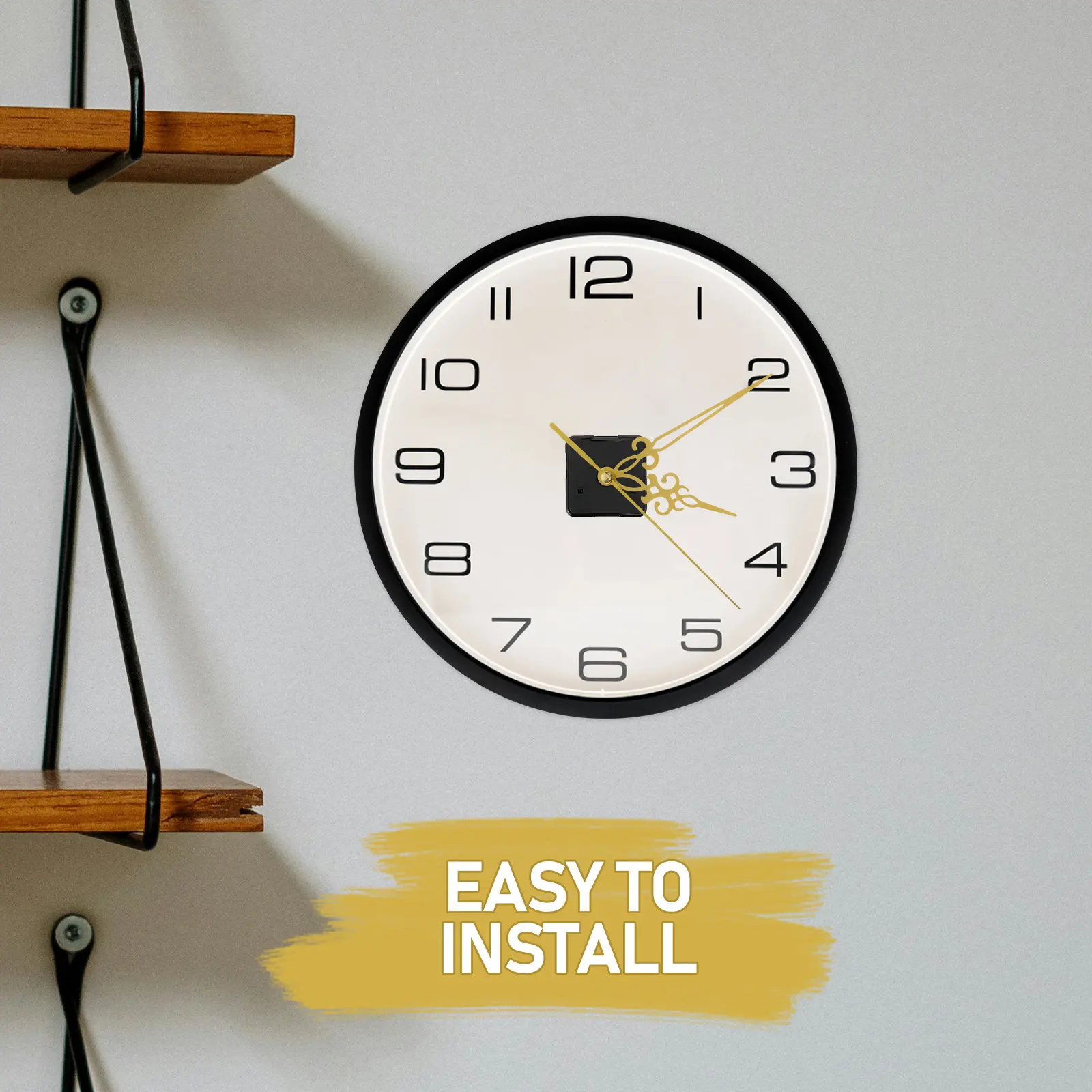 10Sets DIY Clock Hands Kit Elegant Wear-Resistant Plastic Clock Replacements for Wall Clocks Repairing Decorating and Family