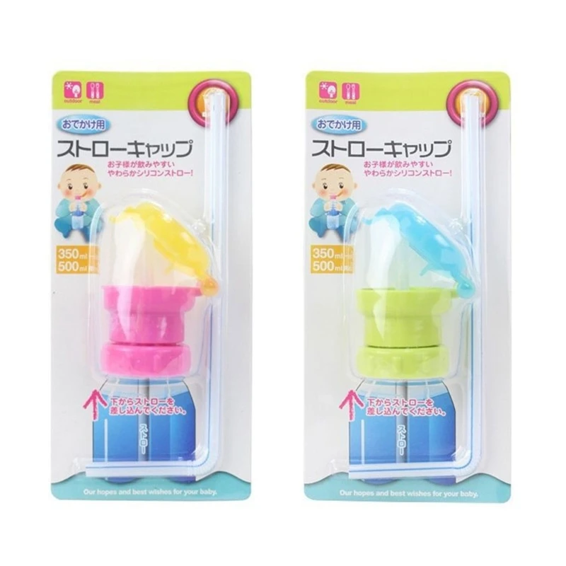 Bottles Top Spout Adapter Replacement with Straw Toddlers Kids & Adults Durable