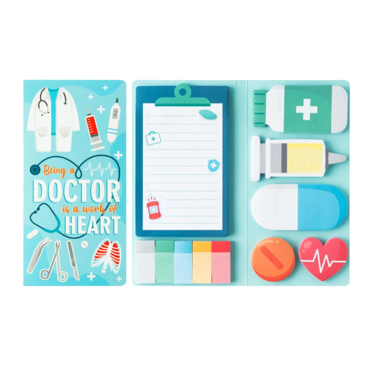 Sticky Note For Teacher Appreciation Gift Self-Stick Memo Pad Book Point Marker Writing Label Back To School Office Stationery