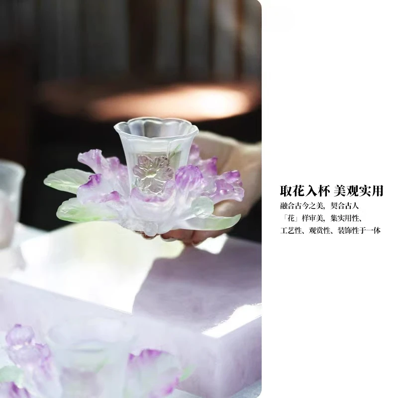 Jingdezhen Xinyuantang Glazed Twelve Flower God Set Glazed Cup Tea Cup Master Cup Teacup