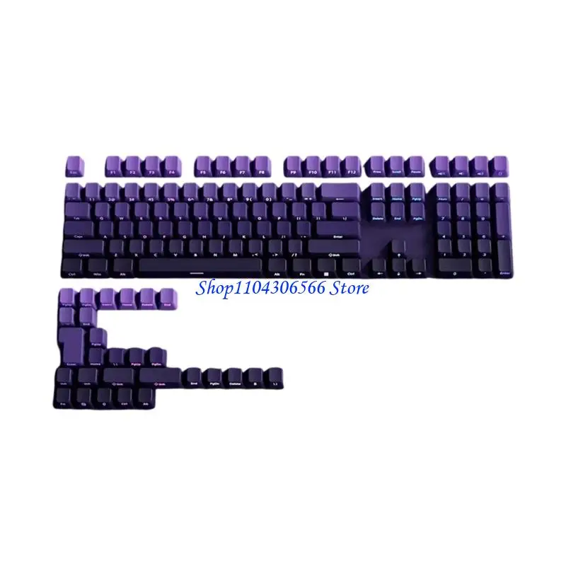 

02DD Ergonomic Gradation Themed Keycap Set 133 Keys for 6.25U Mechanical Keyboards Keycaps PBT Gaming Keyboards Gift