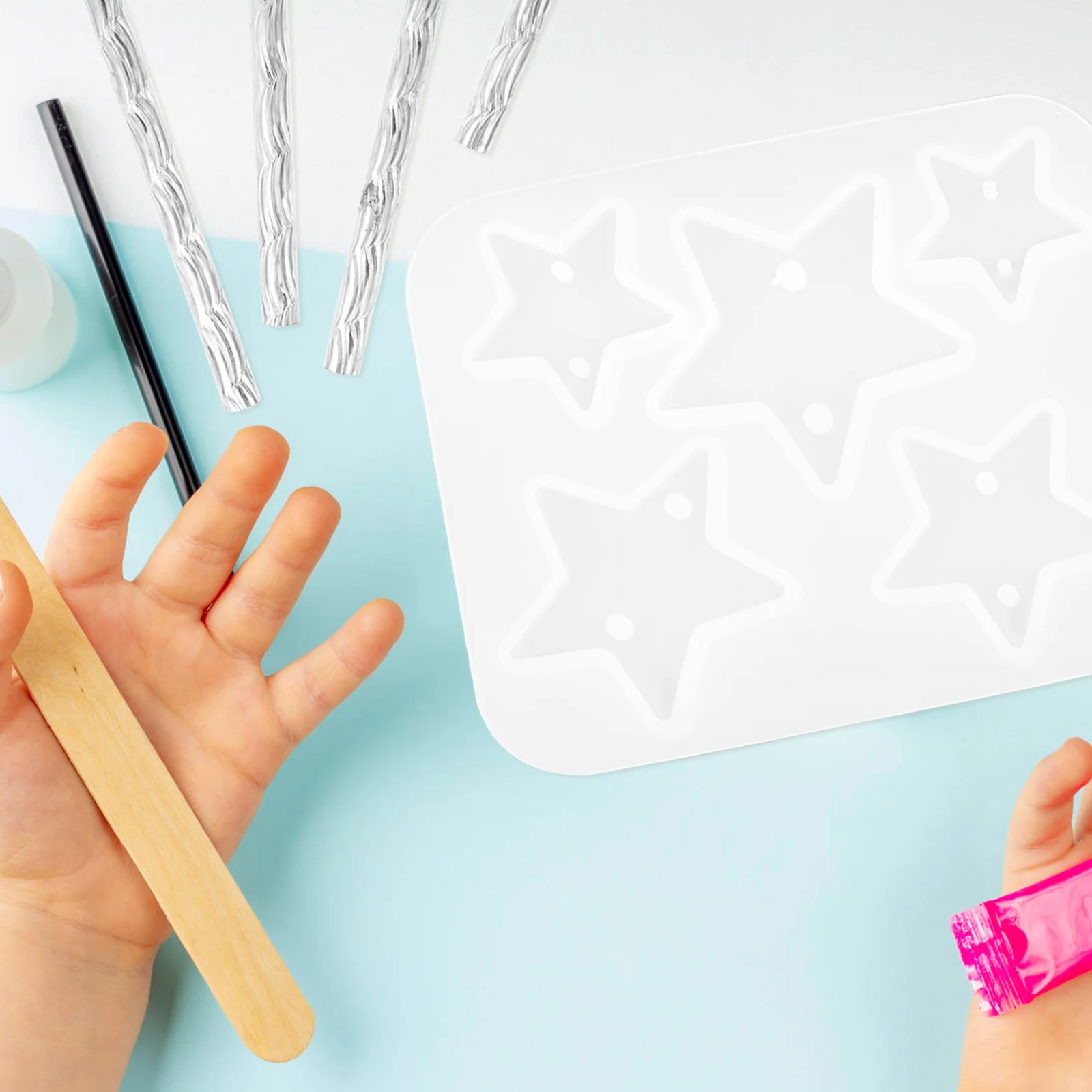 

1 Set Crystal Epoxy Molds Silicone Kit Crafts Pendant Resin Decor Hanging Ornament Wall Supplies Dragonfly Wind Chime Casting