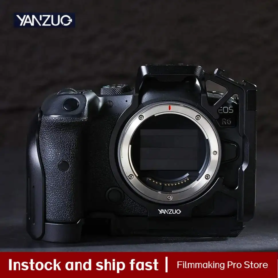 

YANZUO R62 Camera Cage for Canon R62 R6 Camera, Aluminum Alloy Protective Sleeve Frame