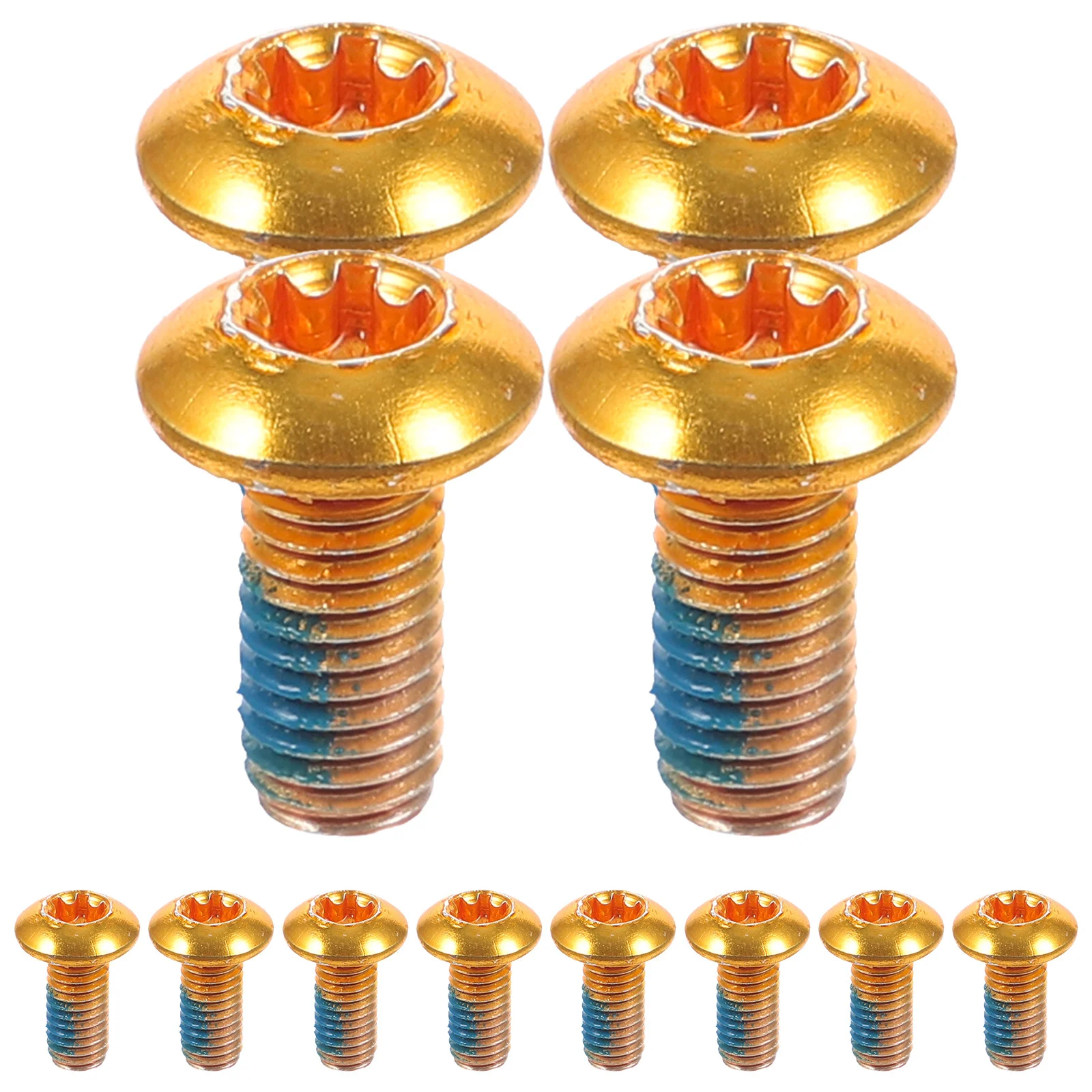 12Pcs Titanium Steel Brake Pad Screws Bike Screws Durable Corrosion-Resistant for Road Touring Hybrid E-Bike