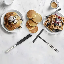 French Crepe Spreader Pancake Like Batter Stainless Steel Bakery Spatula Spreading Tools Pancake Like Batter For Kitchen