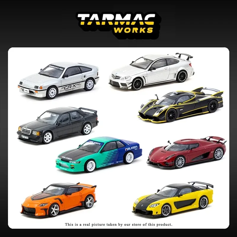 

Tarmac Works 1:64 Koenigsegg Pagani Mercedes Benz AMG GT Silvia S13 RAM VIPER GR86 F1 Imola CC850 KPGC10 Литая под давлением модель автомобиля игрушка