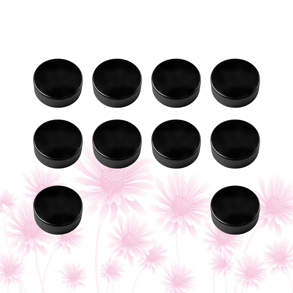 10 Pcs Ice Hockey Training Puck Pucks Rubber Accessory Standard Balls Sports Supplies